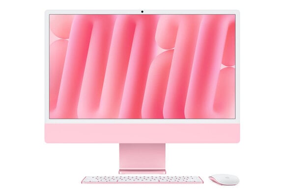 Apple | iMac | 24" | M4 10-Core CPU, 10-Core GPU | 24GB | 512GB | MAGIC MOUSE | MAGIC KEYBOARD | STANDARD GLASS | macOS | PINK