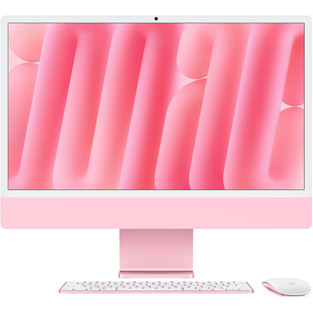 Apple 24" iMac, Pink, 4.5K (4480 x 2520) Display,  M4 (10-Core CPU, 10-Core GPU), 24GB, 512GB, macOS (late 2024)