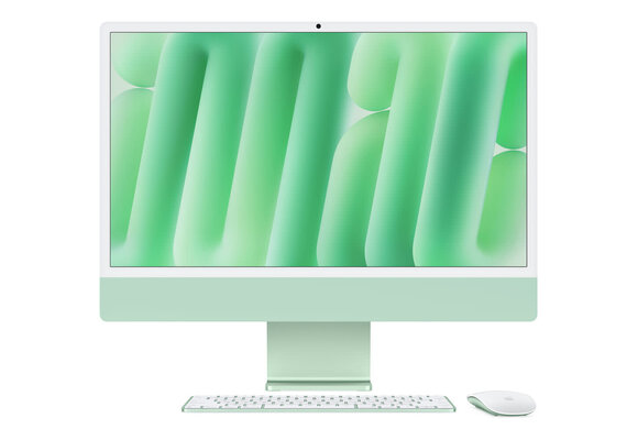 Apple | iMac | 24" | M4 10-Core CPU, 10-Core GPU | 16GB | 256GB | MAGIC MOUSE | MAGIC KEYBOARD | STANDARD GLASS | macOS | GREEN