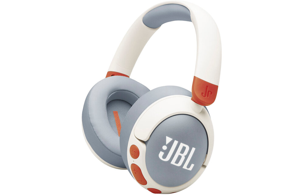 JBL JR 470 Noise Cancelling Wireless Over-Ear Kids Headphones White
