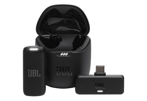 JBL Quantum Stream Wireless Clip-On USB-C Microphone