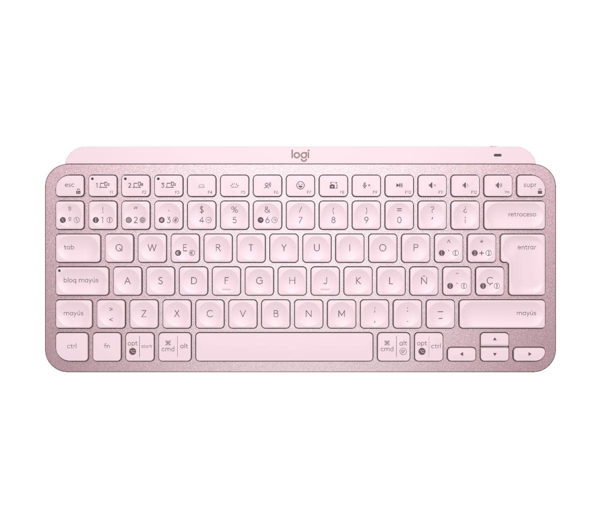 Logitech MX Keys Mini Wireless Illuminated Keyboard - Rose SPANISH LAYOUT SPECIAL DISCOUNTED PRICE WSL
