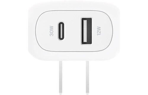 Belkin BOOST↑ CHARGE 42w USB-C/USB-A  PD 3.0 PPS Dual Wall Charger w/USB-C to USB-C cable