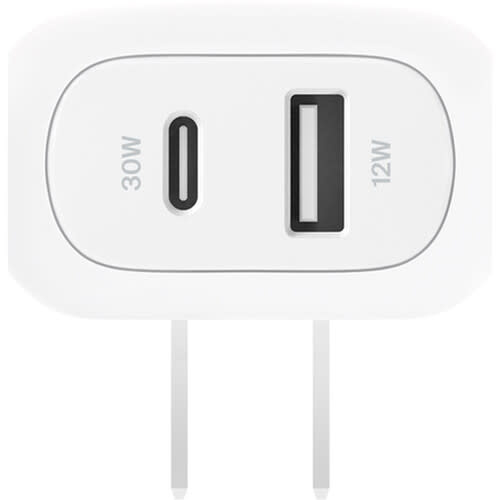Belkin BOOST↑ CHARGE 42w USB-C/USB-A PD 3.0 PPS Dual Wall Charger w/USB-C to USB-C cable