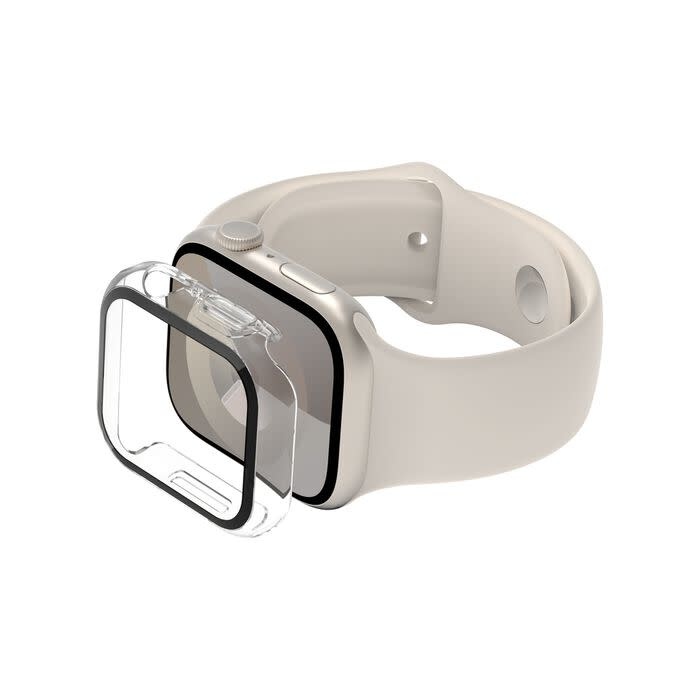 Belkin ScreenForce Tempered Curve 2-in-1 Treated Screen Protector + Bumper for Apple Watch 44mm 9/8/7/6/5/4/SE
