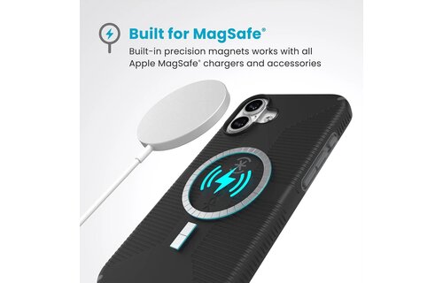 Speck Candyshell Grip Magsafe  Case for iPhone 16 Plus Black/Slate Grey WSL