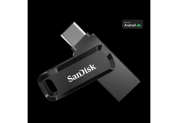 SanDisk Ultra Dual Go USB3.1 + USBType C 400MB/s Flash Drive - 128GB