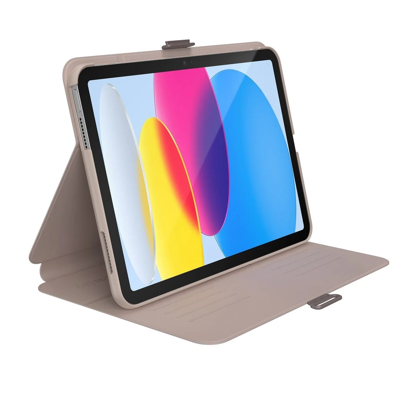 Speck Balance Folio Case for iPad 10/11th A16 Gen - Beech Gray/Cinnamon Biscuit