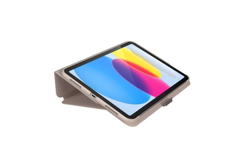 Speck Balance Folio Case for iPad 10/11th A16 Gen - Beech Gray/Cinnamon Biscuit