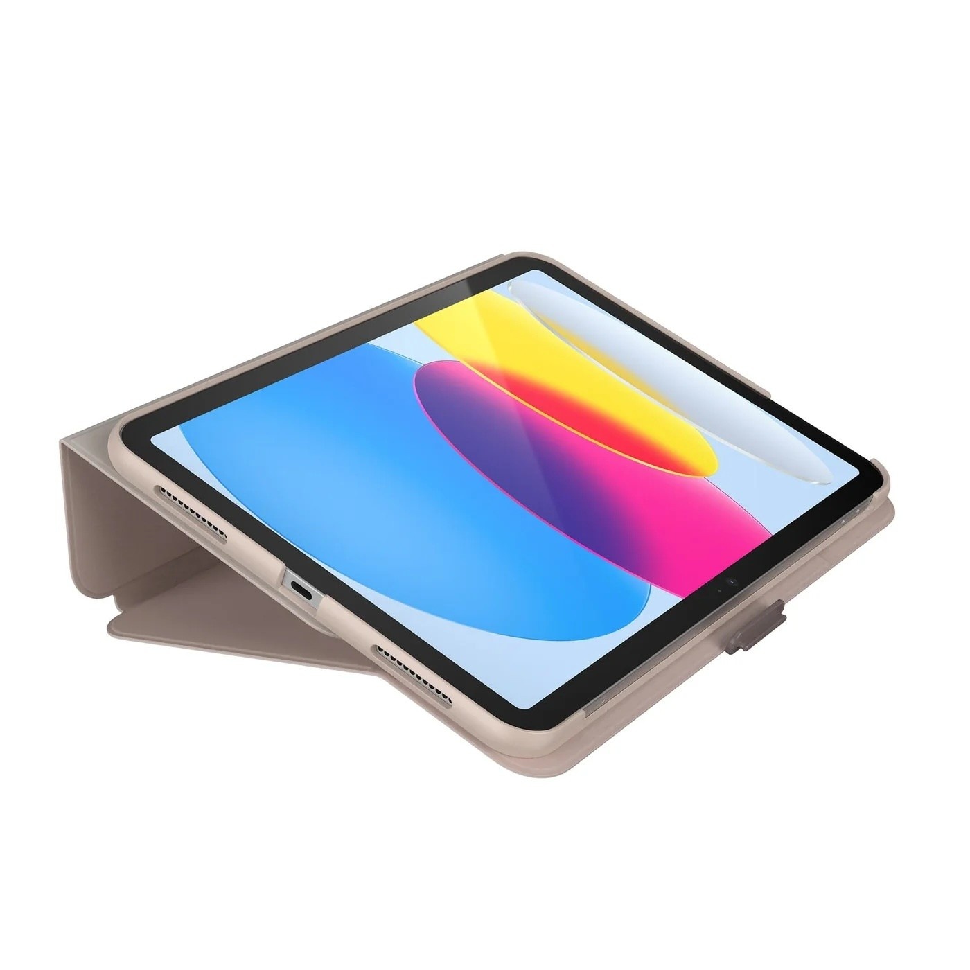 Speck Balance Folio Case for iPad 10/11th A16 Gen - Beech Gray/Cinnamon Biscuit