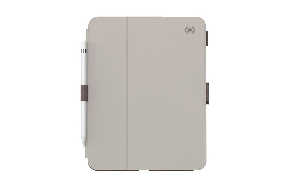 Speck Balance Folio Case for iPad 10/11th A16 Gen - Beech Gray/Cinnamon Biscuit