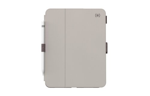 Speck Balance Folio Case for iPad 10/11th A16 Gen - Beech Gray/Cinnamon Biscuit
