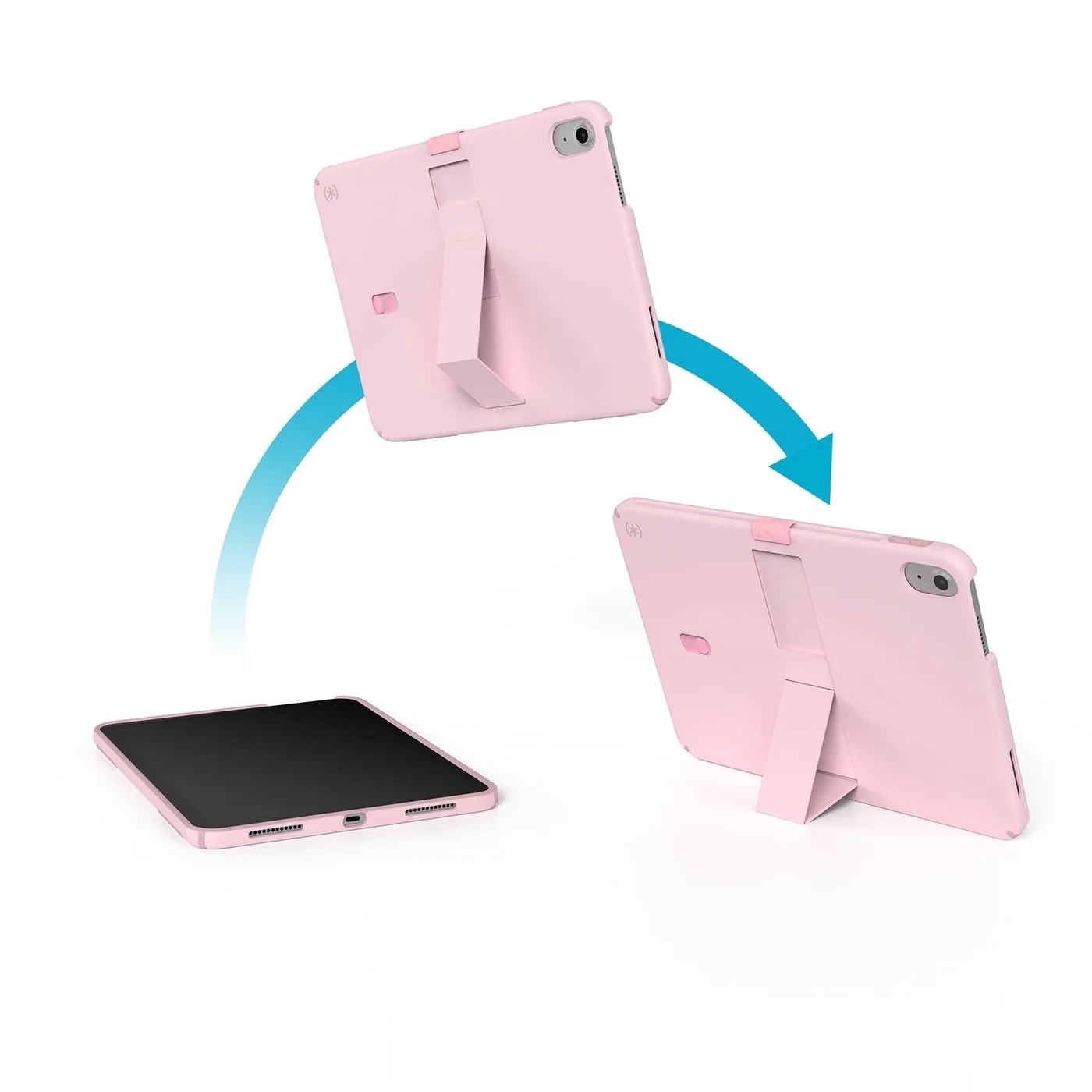 Speck Standyshell Case for iPad 10/11th A16 Gen - Soft Lilac/Hydrangea Purple/Kinder Pink