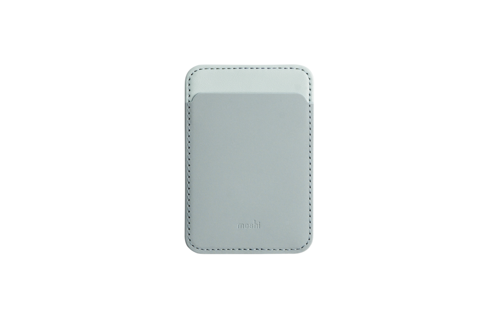 Moshi Magnetic Slim Wallet (Mist Haven Edition) Magsafe and Qi2  - Ash Blue