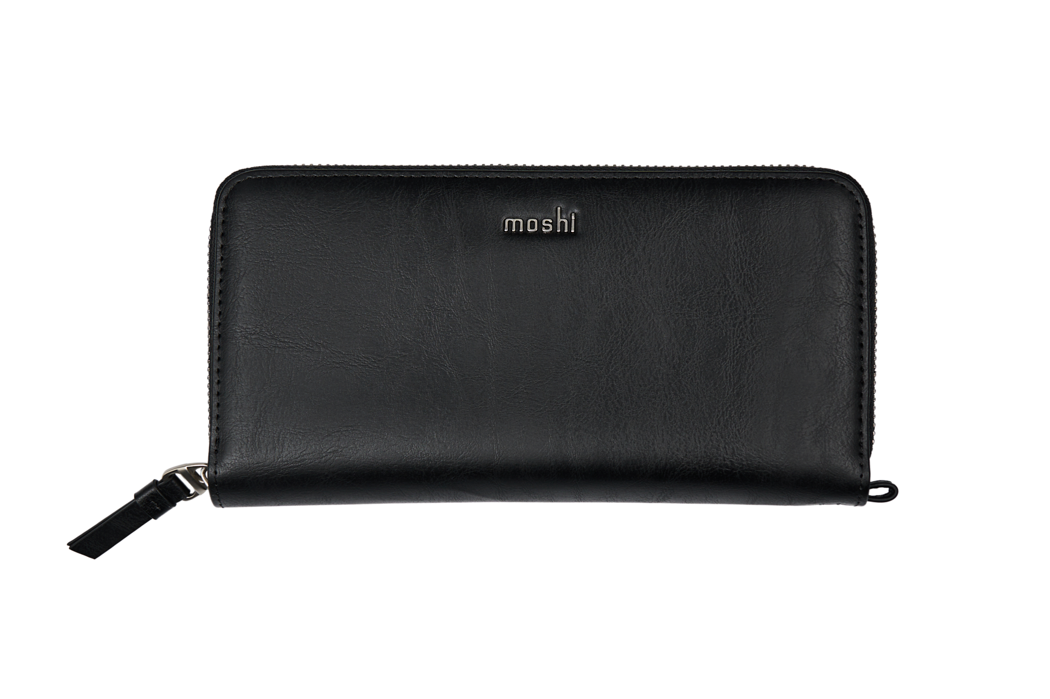 Moshi Folia Zip-Around Long Wallet - Charcoal Black