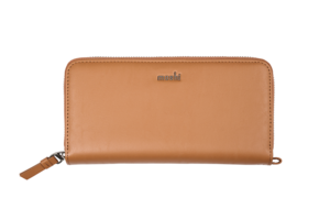 Moshi Folia Zip-Around Long Wallet - Caramel Brown
