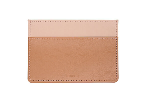 Moshi Folia Slim Card Holder - Caramel Brown