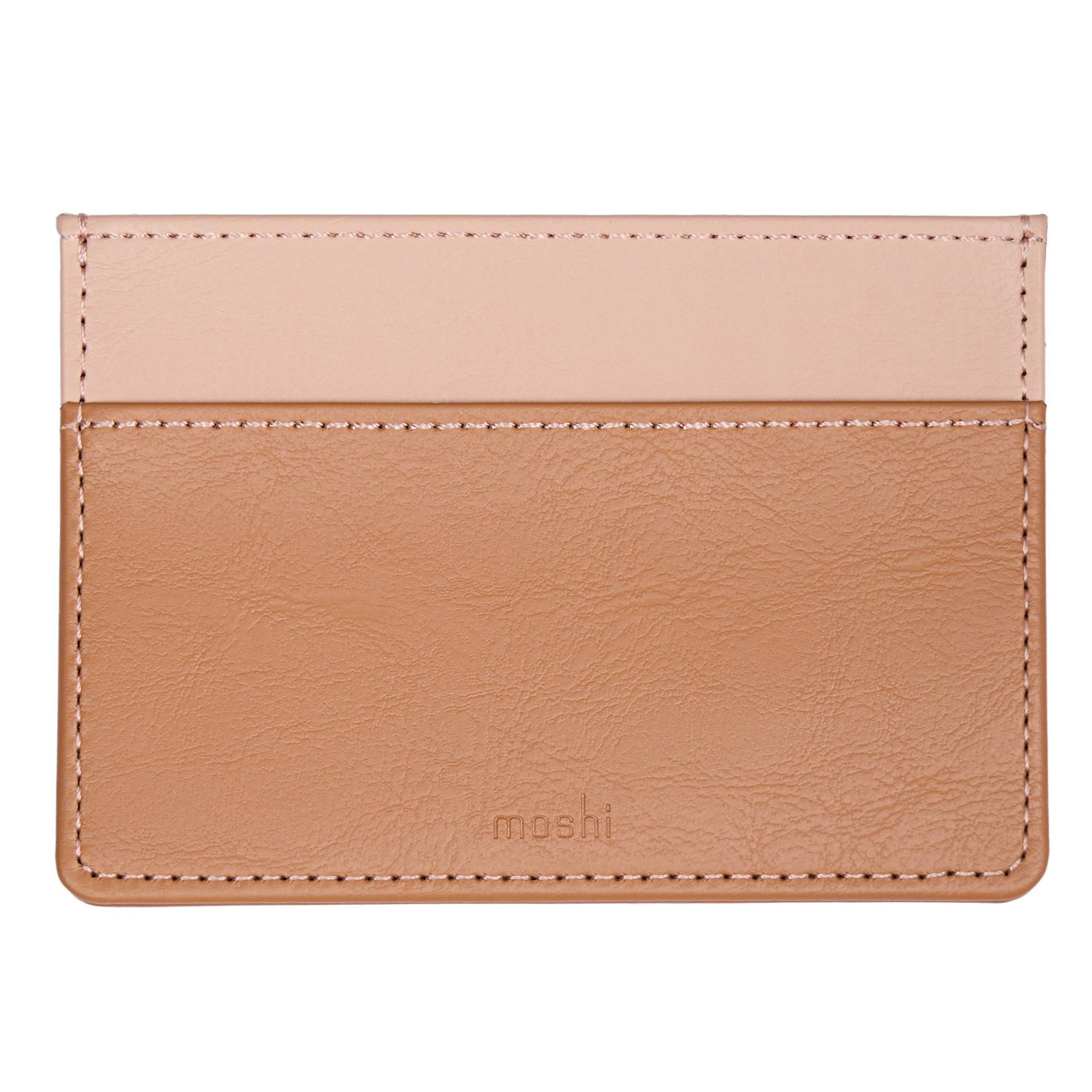 Moshi Folia Slim Card Holder - Caramel Brown