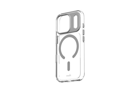 Moshi iGlaze Case with Magsafe for iPhone 18 Pro/17 Pro - Luna Silver