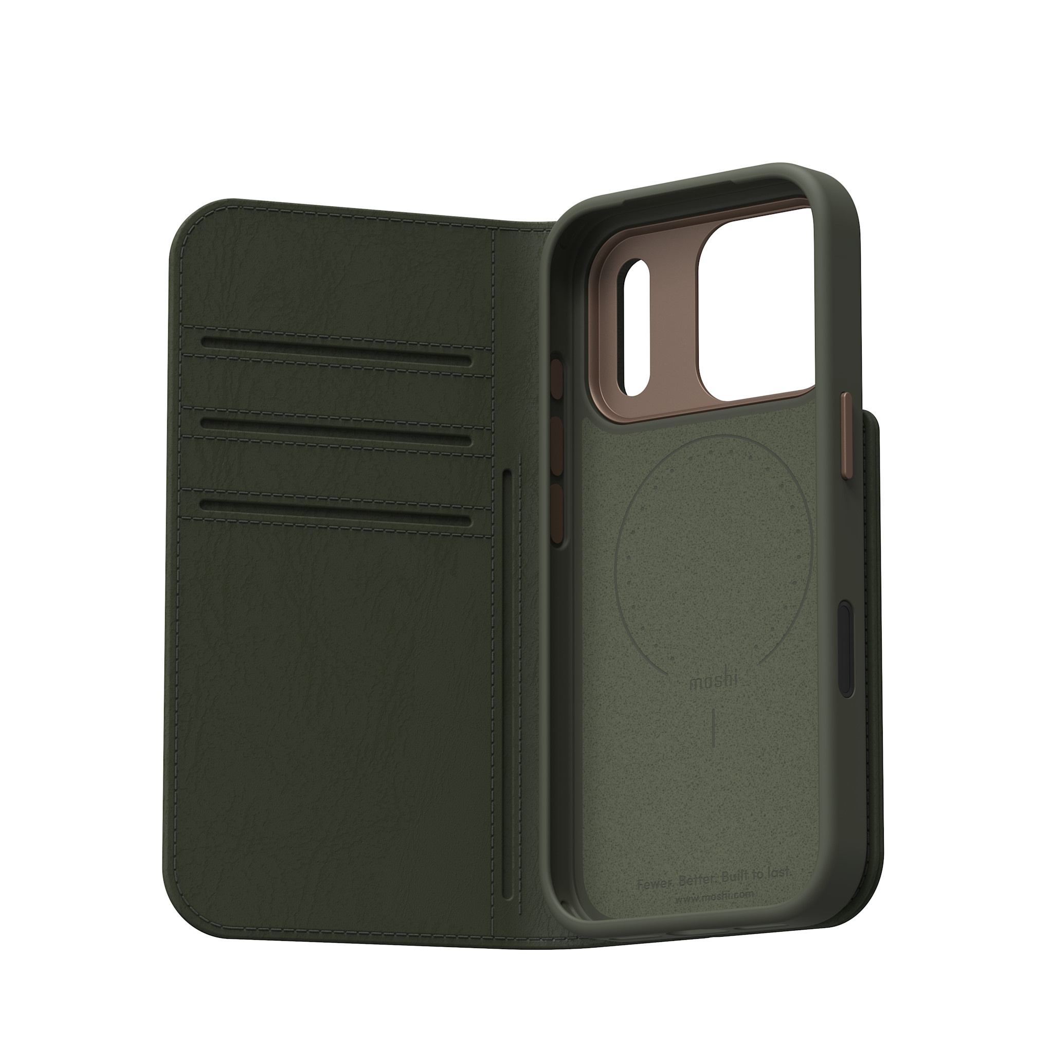 Moshi Overture Case /W DETACHABLE MAGNETIC WALLET for iPhone 18  Pro - Moss Green