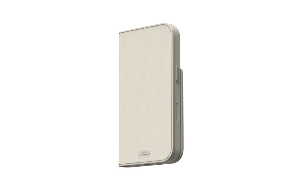 Moshi Overture Case /W DETACHABLE MAGNETIC WALLET for iPhone 18  Pro Max -Oat Gray