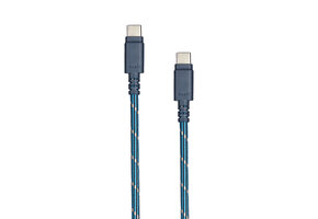Moshi Integra USB-C to USB-C (240w/480Mbps) Charge Cable w/ Slim Connector 1.2m (4 ft) Midnight Blue