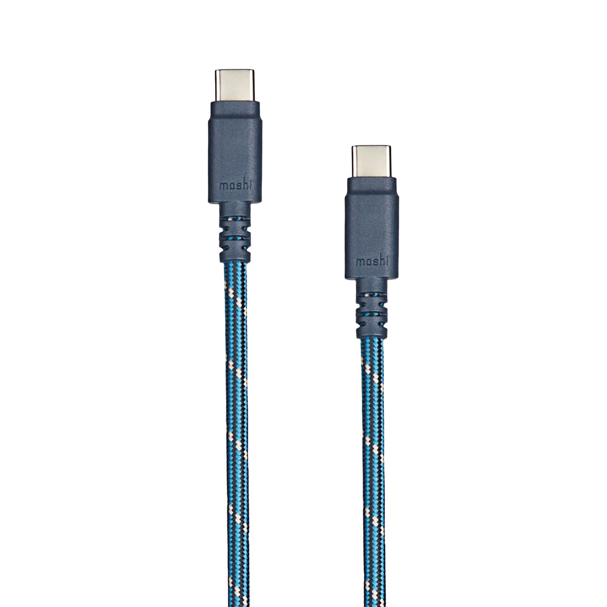 Moshi Integra USB-C to USB-C (240w/480Mbps) Charge Cable w/ Slim Connector 1.2m  (4 ft)  Midnight Blue