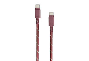 Moshi Integra USB-C to USB-C (240w/480Mbps) Charge Cable w/ Slim Connector 1.2m (4 ft) Burgundy Red