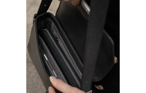 Moshi Aresto Crossbody Bag - Charcoal Black