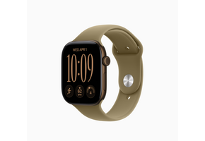 Apple Watch Series 12 (GPS, 46mm, Dark Bronze Aluminum Case, Olive Sport Band - M/L) (Band fits 160 - 210mm wrists)