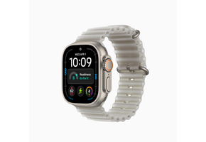 Apple Watch Ultra 4 | GPS + Cellular | 49mm | Natural Titanium Case | Translucent Gray Ocean Band