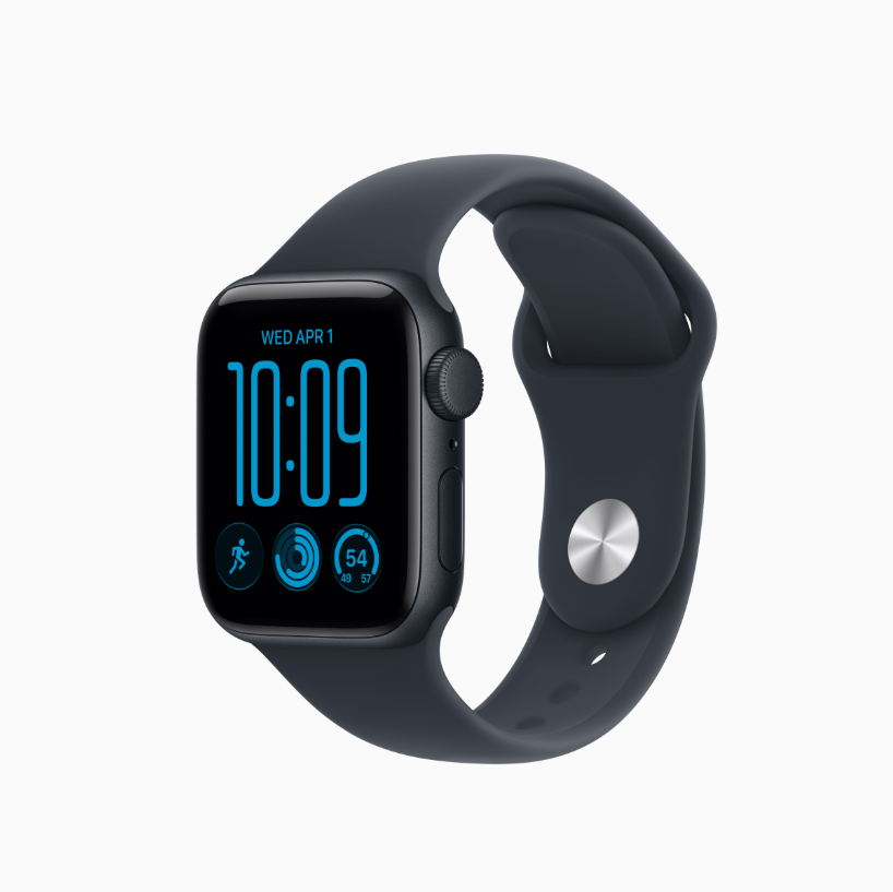 Apple Watch SE 3 | GPS | 40mm | Midnight Aluminum Case | Navy Blue Sport Band S/M | Fits 140-190mm wrists
