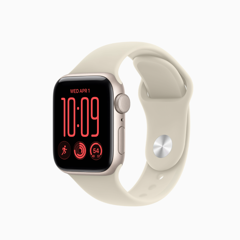 Apple Watch SE 3 | GPS | 40mm | Starlight Aluminum Case | Sand Sport Band S/M | Fits 130-180mm wrists
