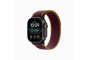 Apple Watch Ultra 4 | GPS + Cellular | 49mm | Black Titanium Case | Burgundy Trail Loop M/L | Fits 140 - 220mm wrists