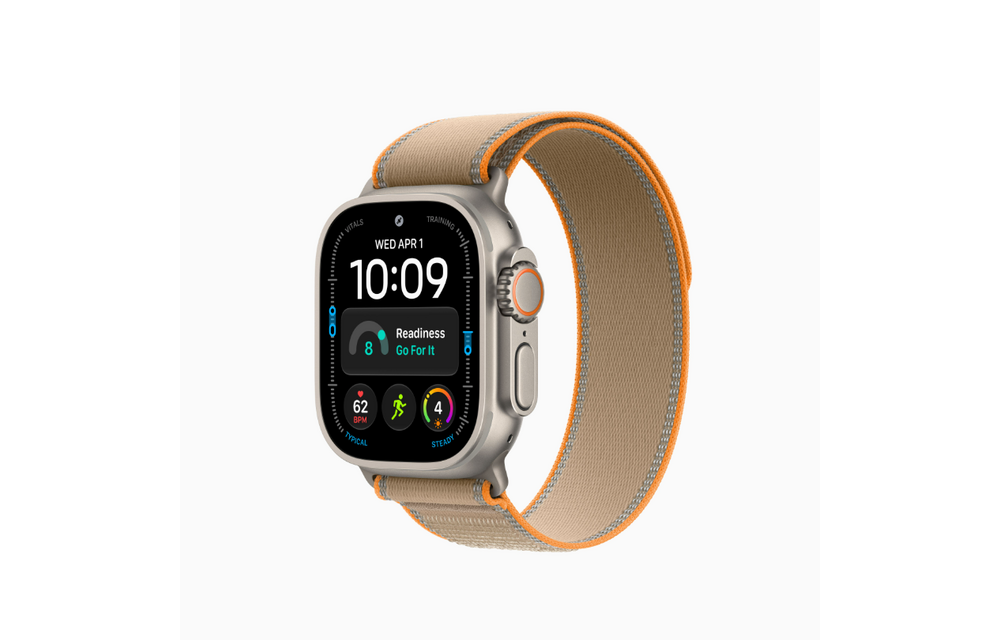 Apple Watch Ultra 4 | GPS + Cellular | 49mm | Natural Titanium Case | Sand Trail Loop M/L | Fits 140 - 220mm wrists