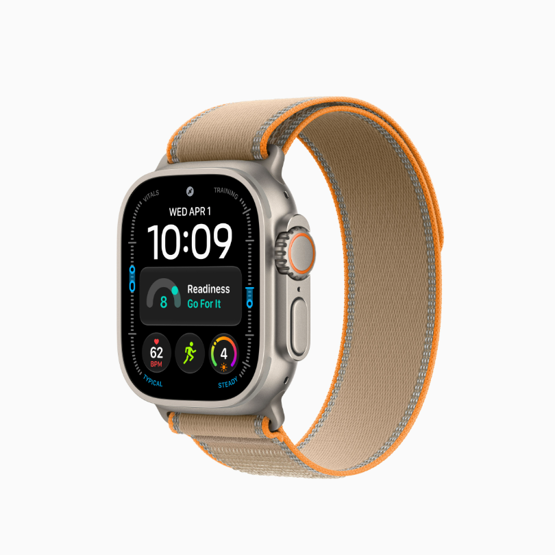 Apple Watch Ultra 4 | GPS + Cellular | 49mm | Natural Titanium Case | Sand Trail Loop M/L | Fits 140 - 220mm wrists