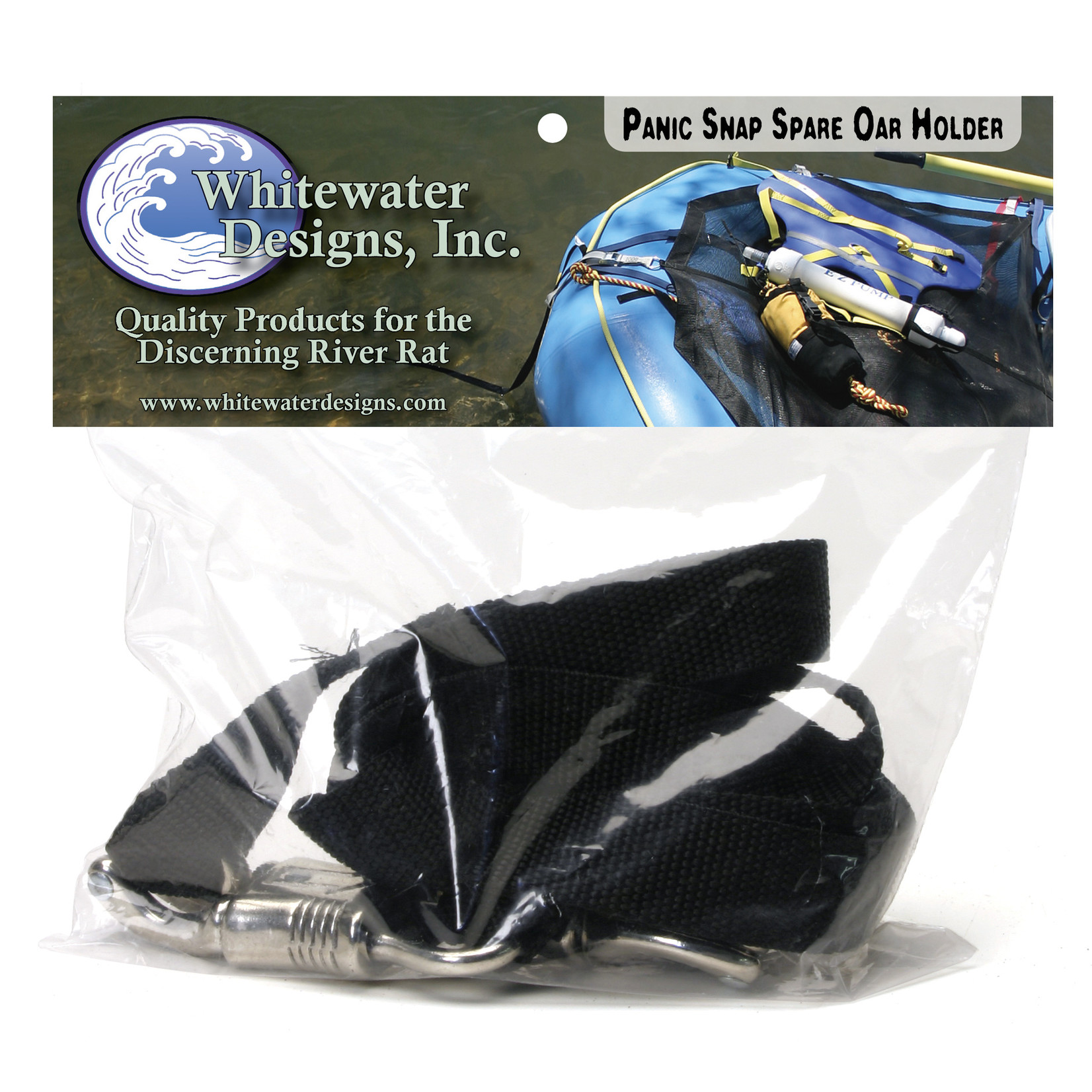 Whitewater Designs Spare Oar Holder w/Panic Strap, pair