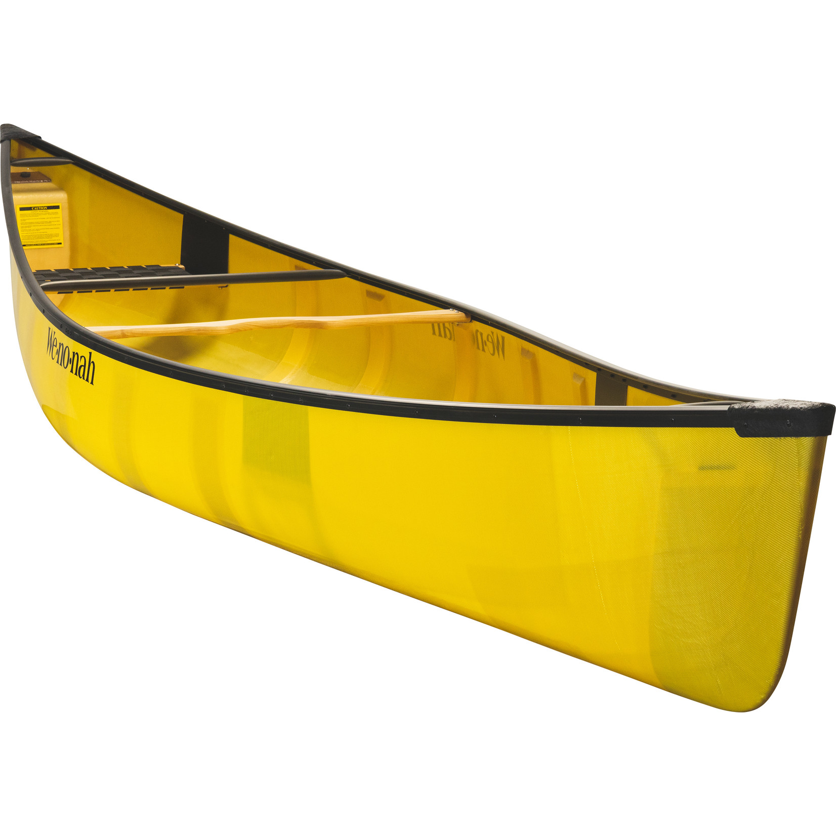 Wenonah Solo Plus Canoe, Aramid UL, Black Gunnel, Web Seats