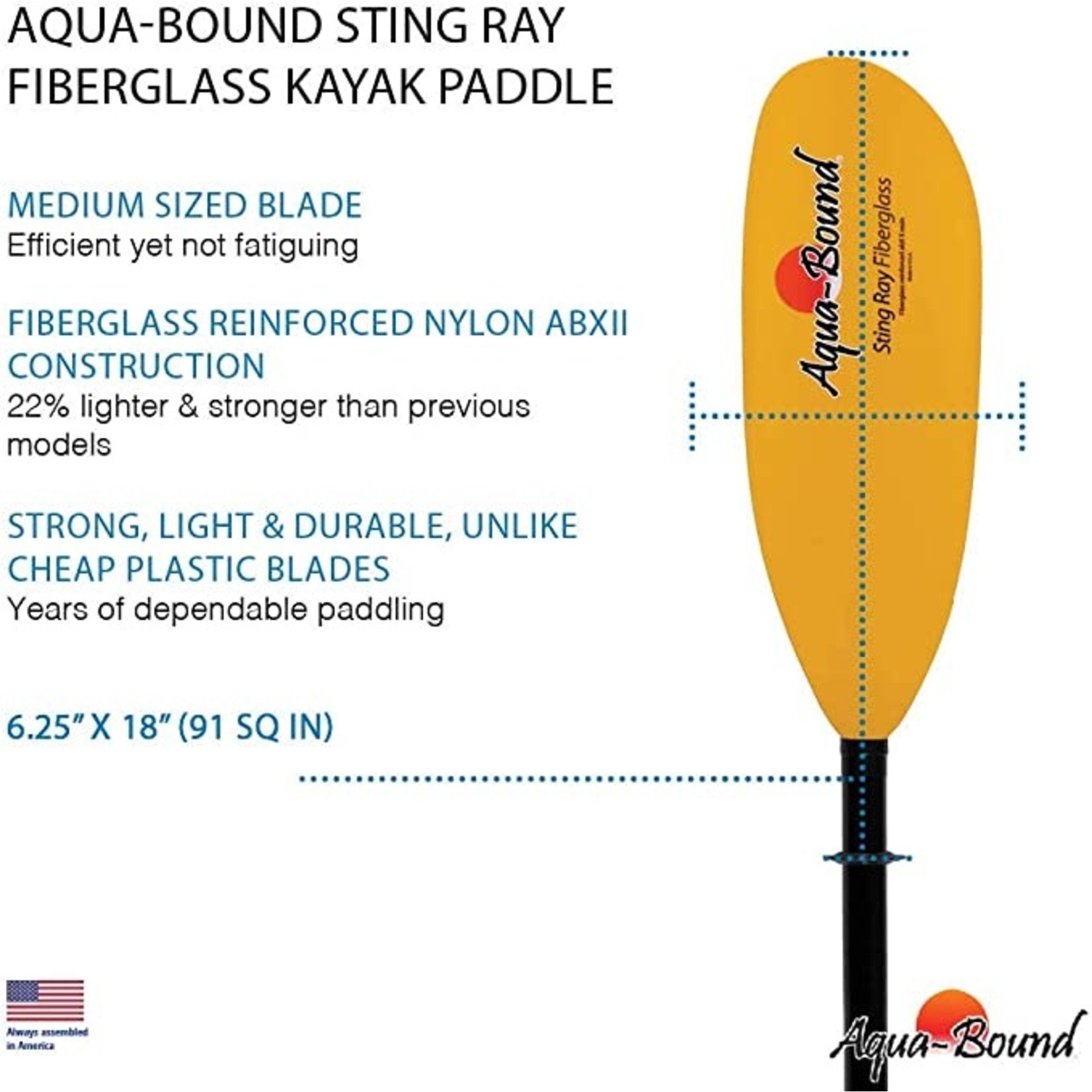 Aqua Bound StingRay Fiberglass 2pc