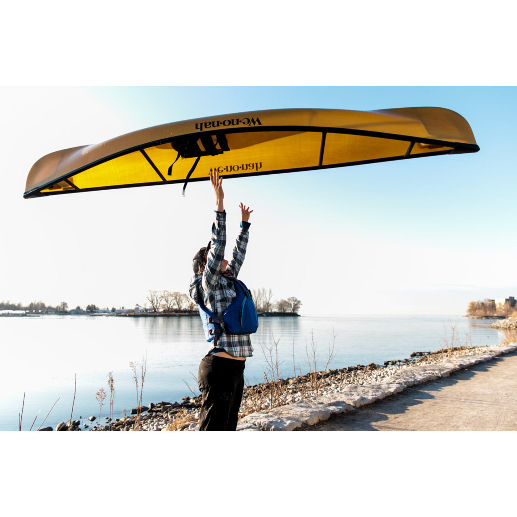 Wenonah Wee Lassie 10’6” Graphite UL, Black Trim, Adj Foot Brace