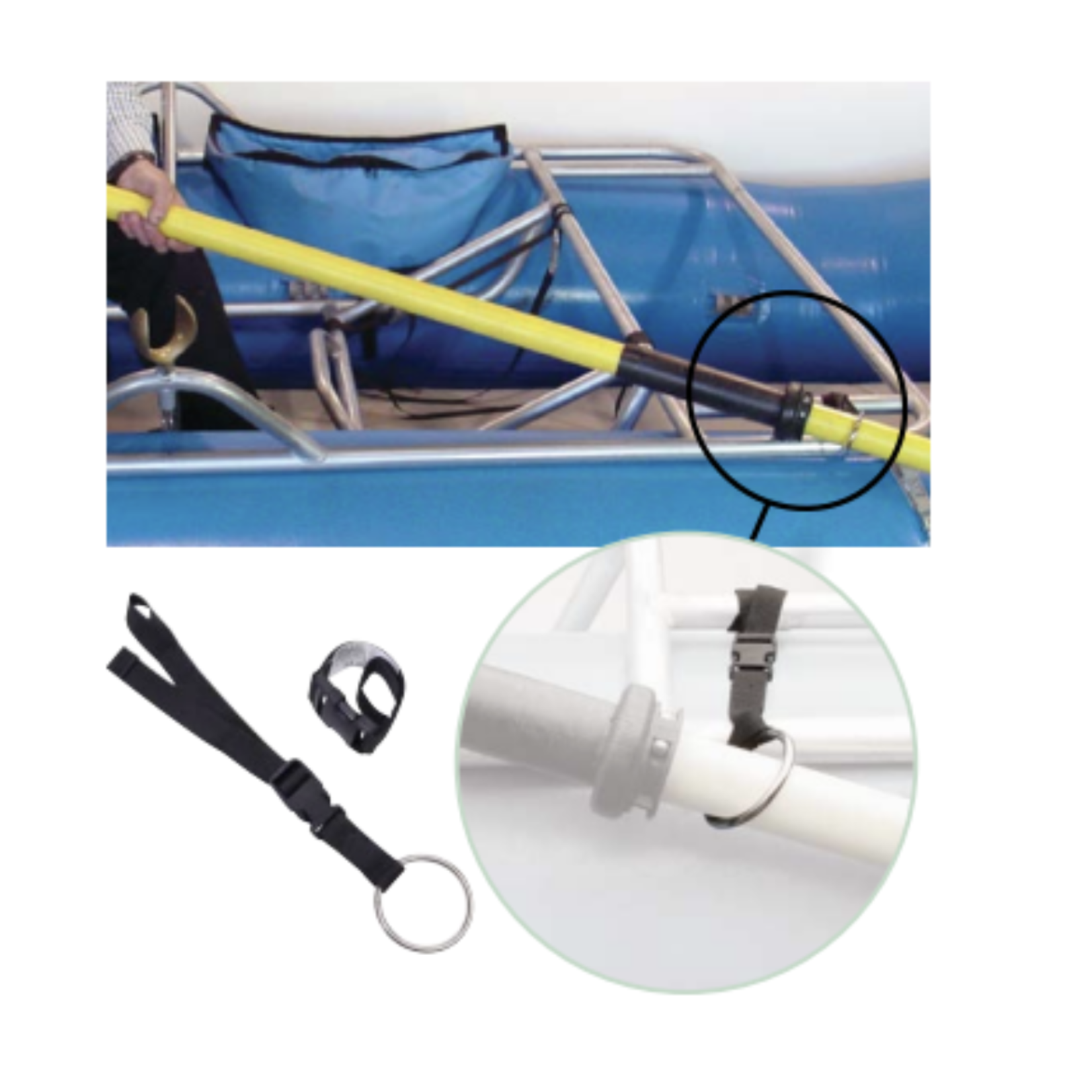 Whitewater Designs Spare Oar Holder Handle Free
