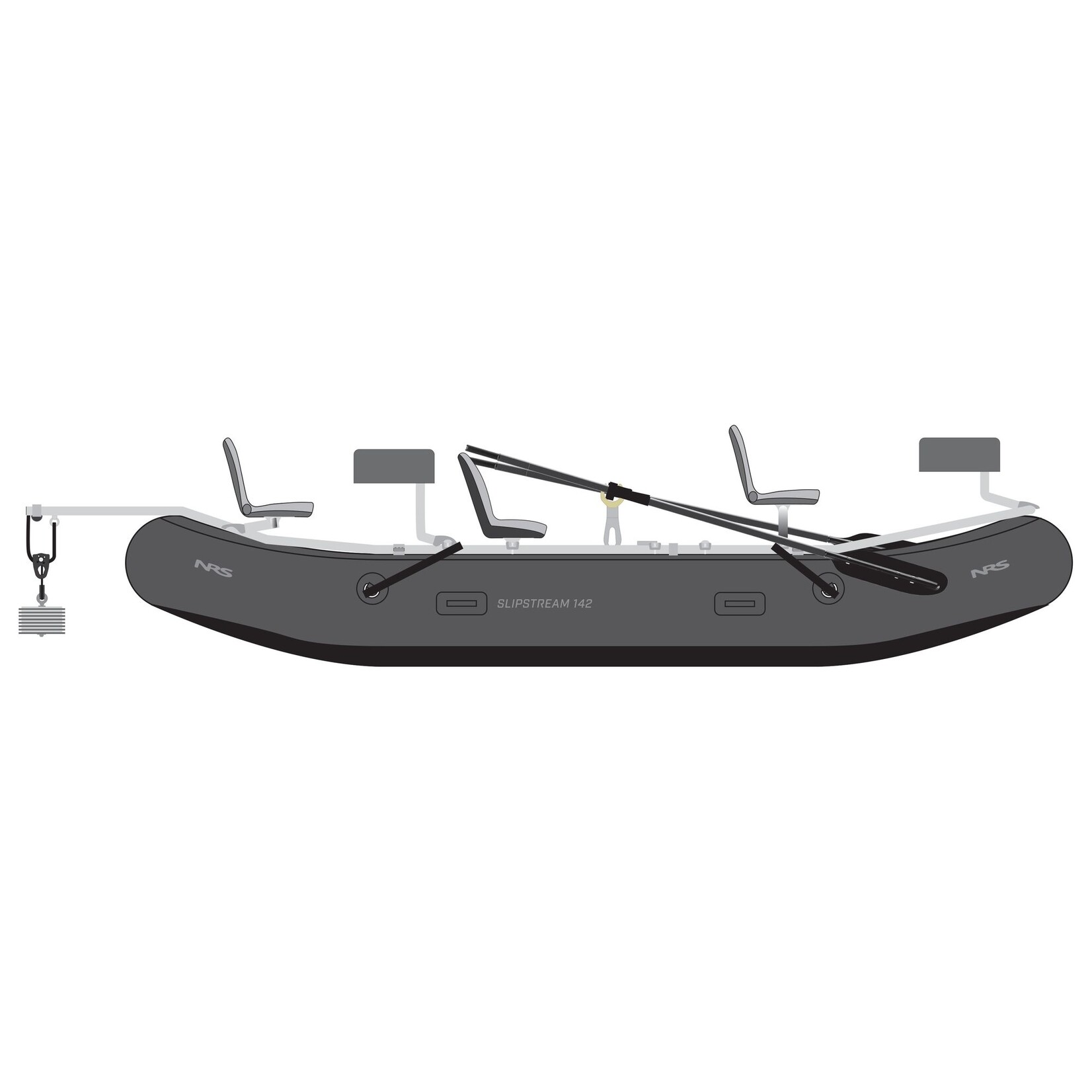 NRS Slipstream 142 Fishing Raft Package