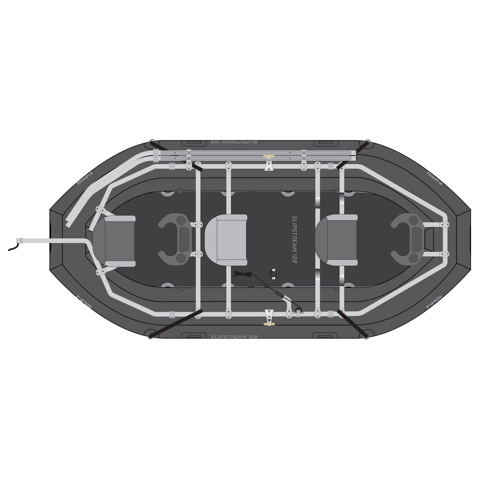 NRS Slipstream 129 Fishing Raft Package
