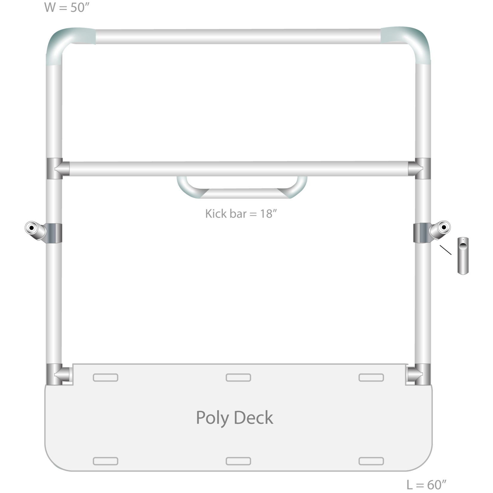Rocky Mountain Rafts RMR 3-Bay Frame with Poly Deck for Storm