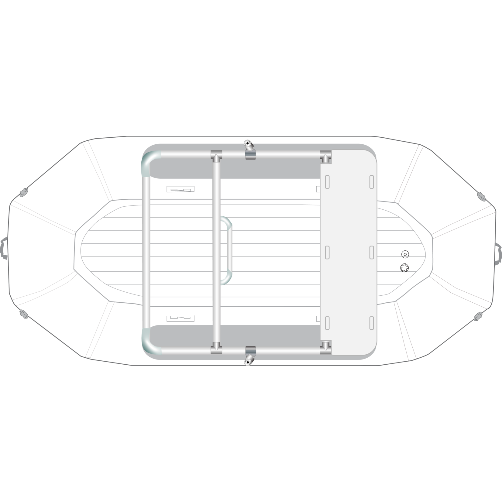 Rocky Mountain Rafts RMR 3-Bay Frame with Poly Deck for Storm