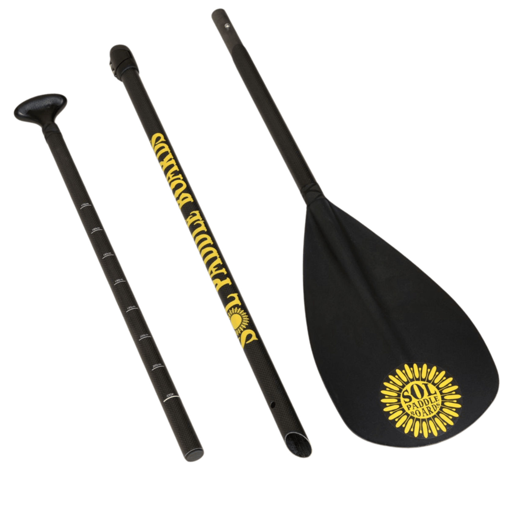 SOL Paddle Boards SOL Carbon Blaster Three Piece Travel Paddle