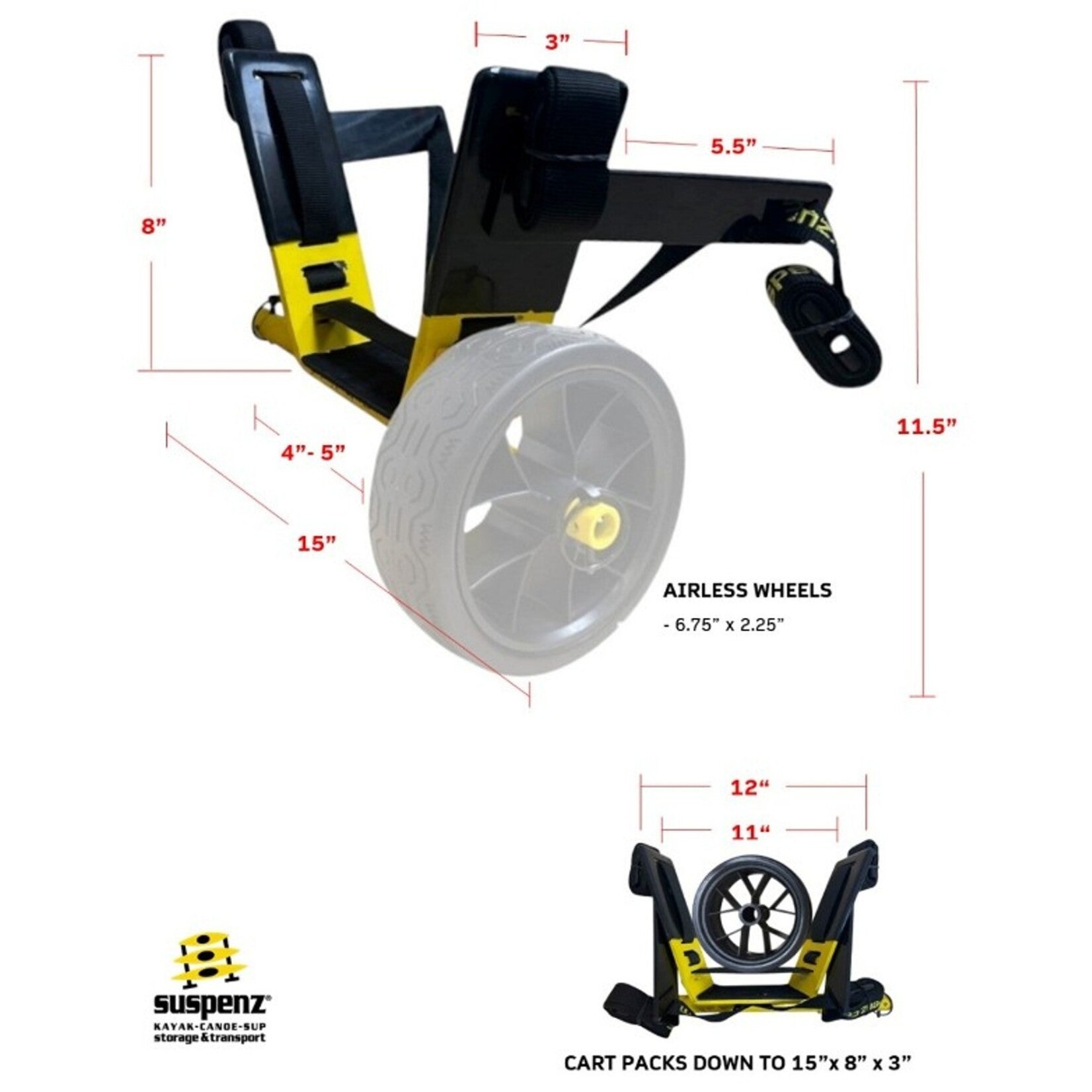 Suspenz, Inc. EZ-Stow Stern Cart