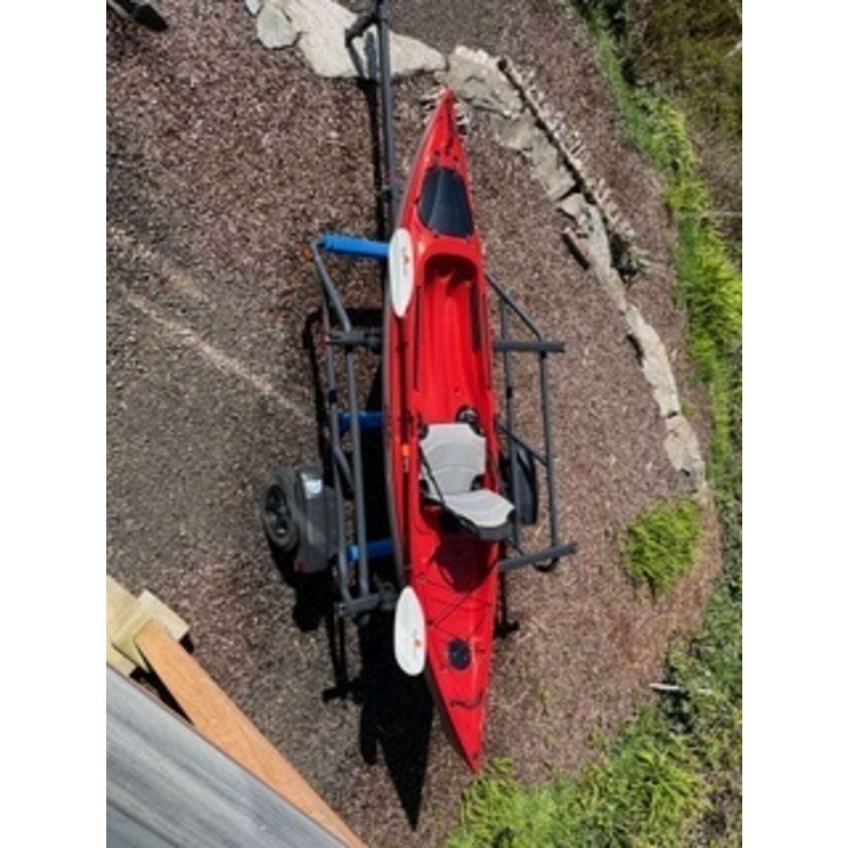 Used Eddyline Caribbean 12 FS and Yakima Trailer Package