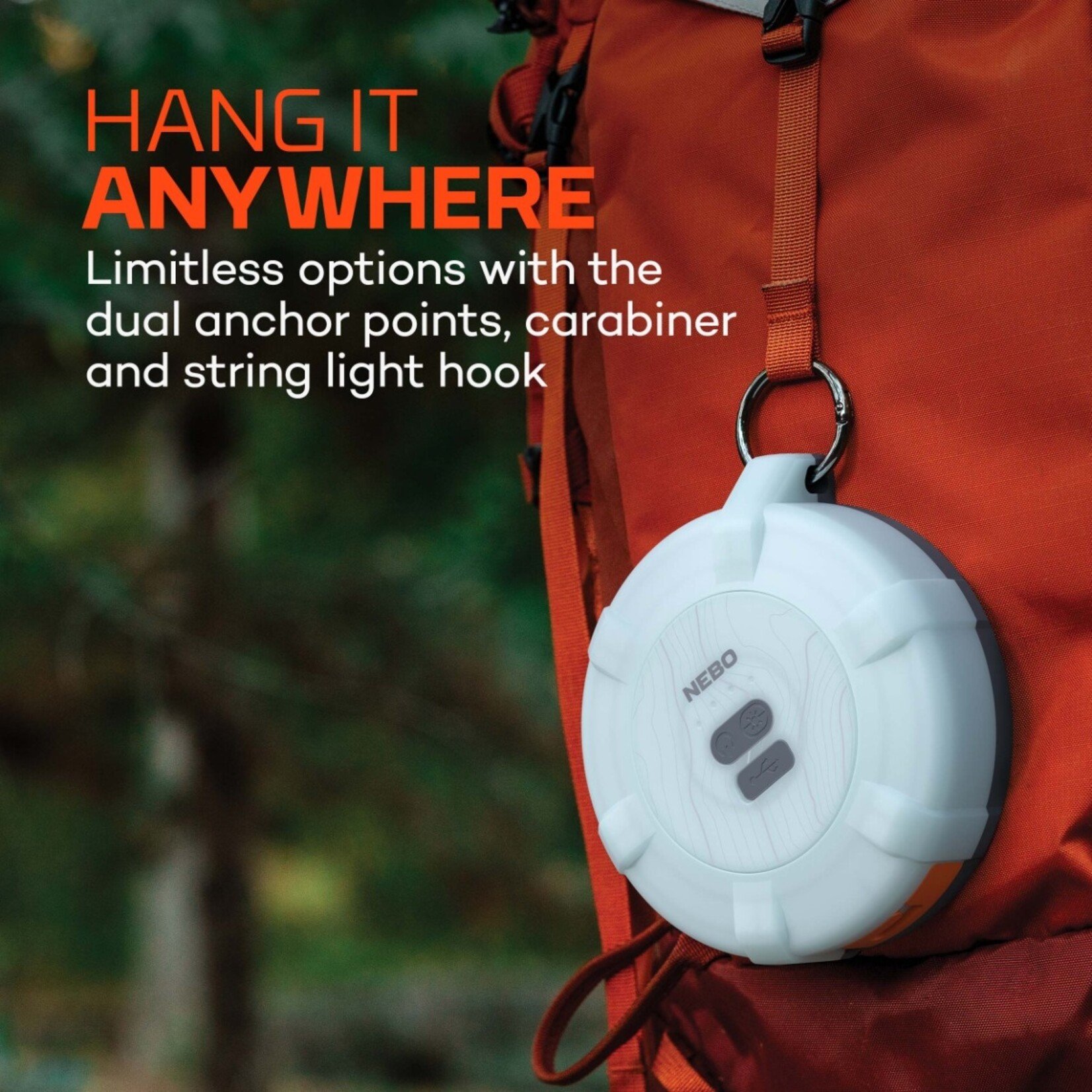 NEBO Luna 400+ Lantern and String Light