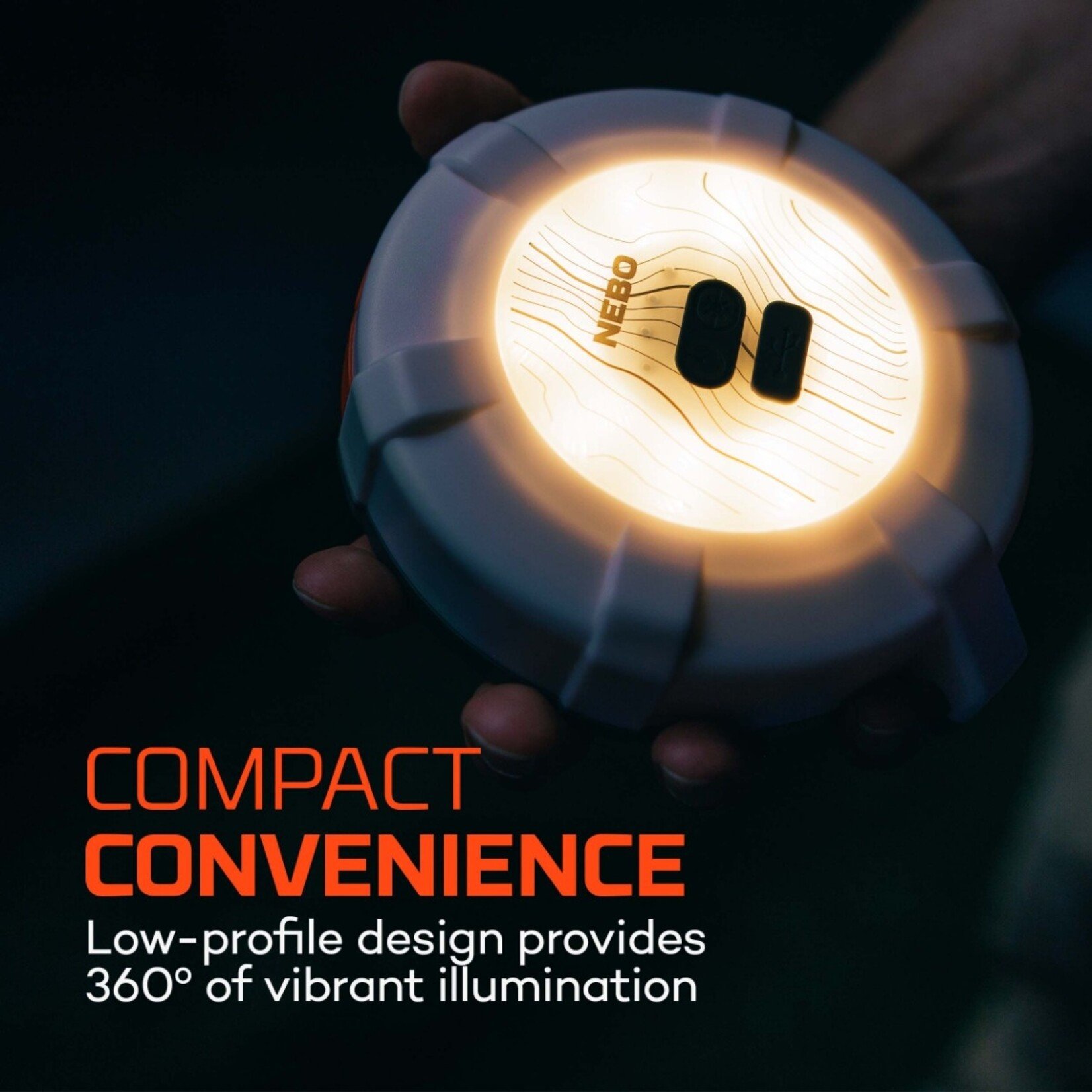 NEBO Luna 400+ Lantern and String Light